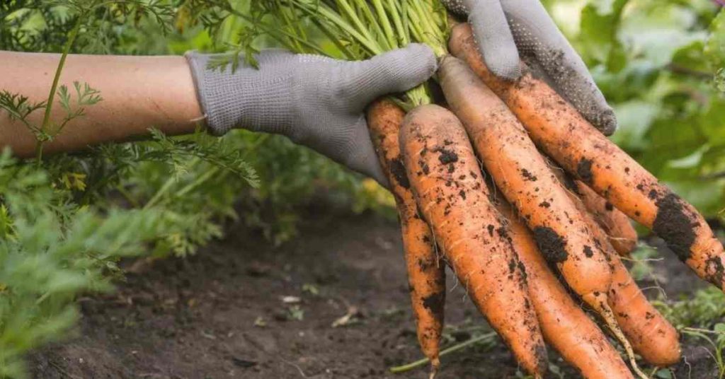 Carrots plant root