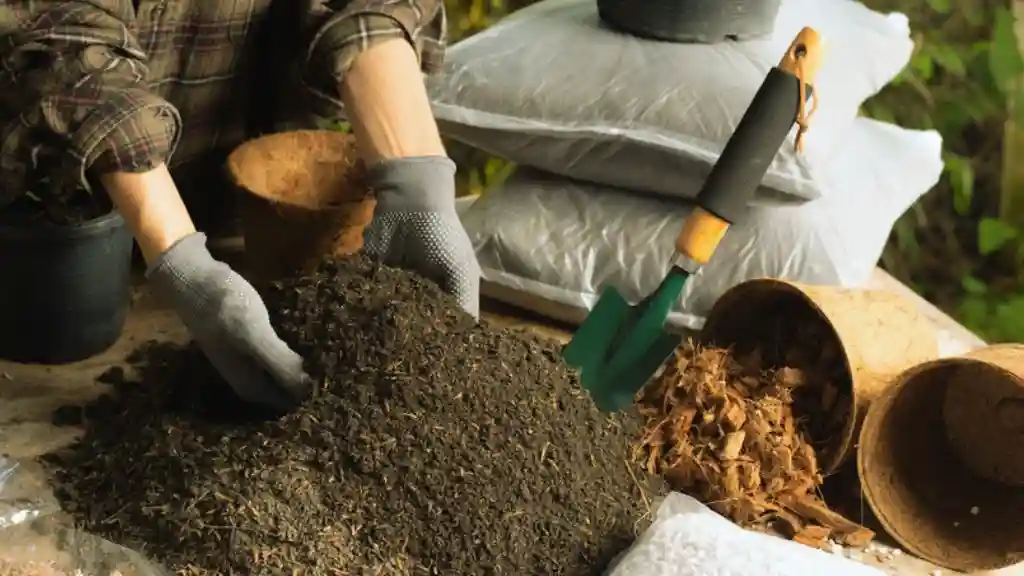 Soil mix for nutrient rich herbs