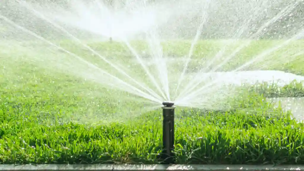 Benefits of Sprinkler Irrigation Over-Drip Irrigation System Sprinkler system covering large area