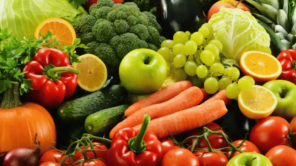 Vegetables and fruits