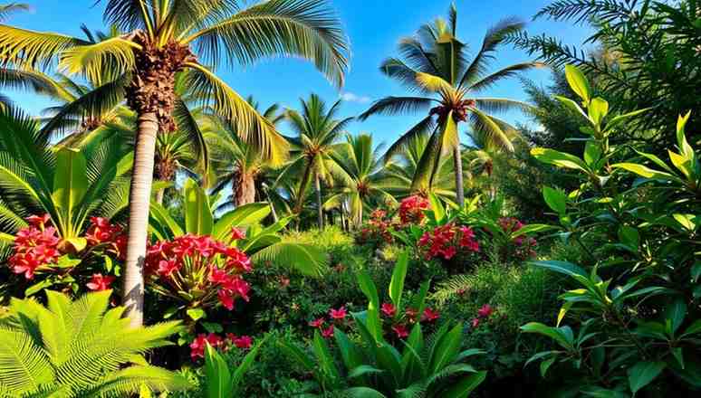 Tropical garden in Australia