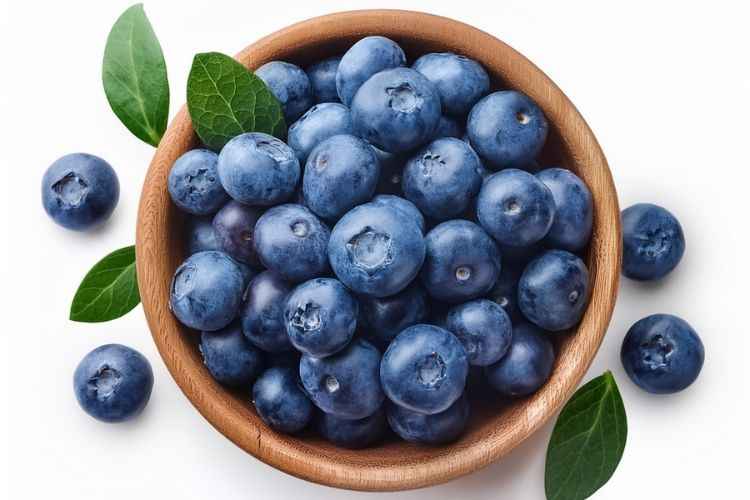 Blueberries on a cup