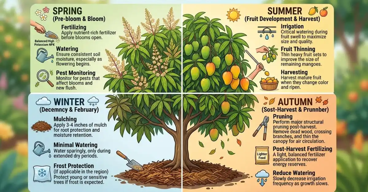 Mango tree Seasonal care biography