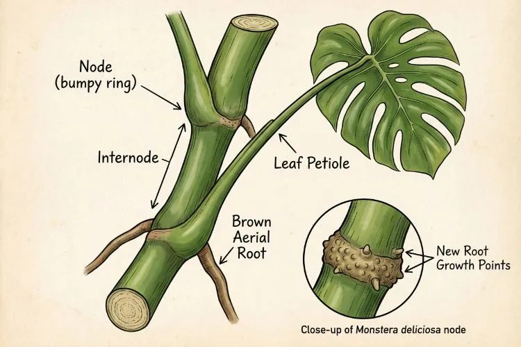 Swiss Cheese Plant Anatomy Swiss Cheese Plant Anatomy