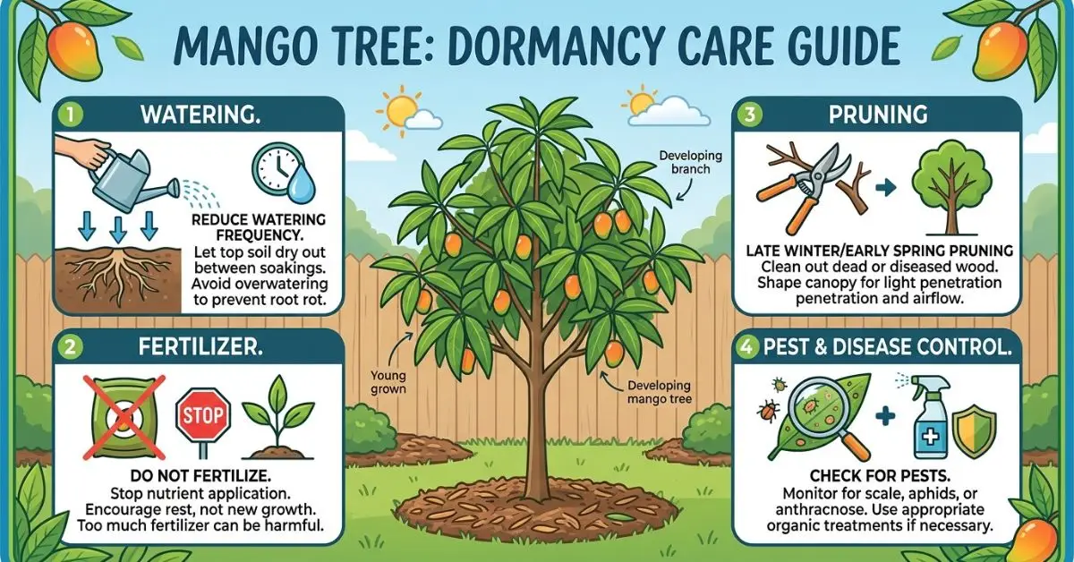 Dormancy care mistakes to avoid for mango tree