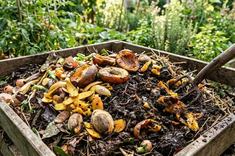 Composting for mango tree